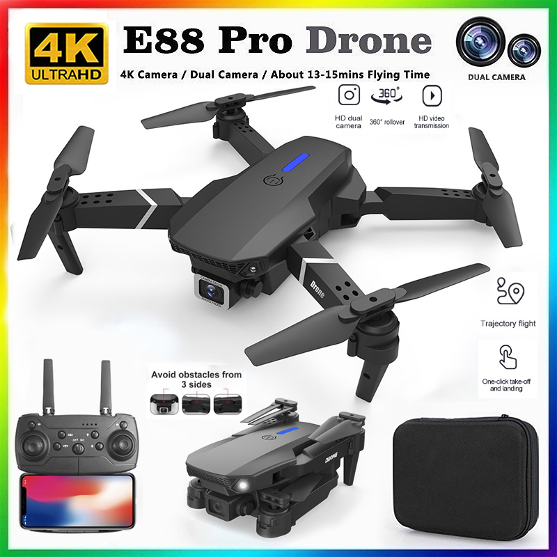Drone Kit Professional - طائرة بدون طيار E88 احترافية جديدة