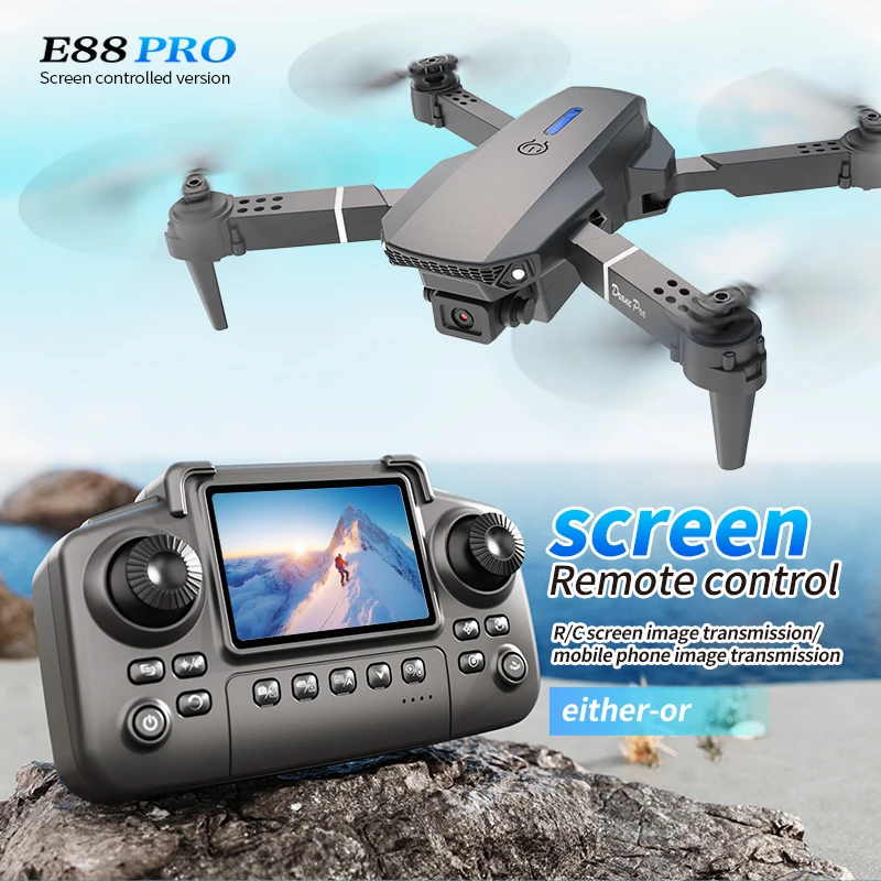 طائرة بدون طيار احترافية E88 P - مراجعة Drone Kit Professional وسعره