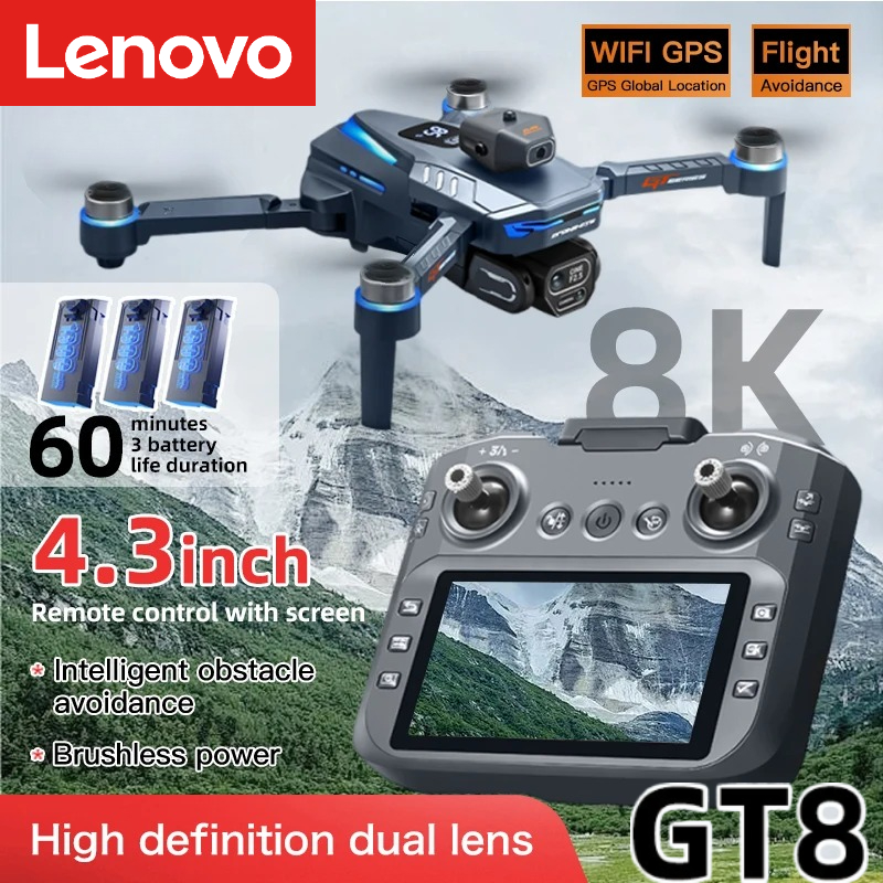 طائرة لينوفو GT8 بدون طيار احت - مراجعة Drone Kit Professional وسعره