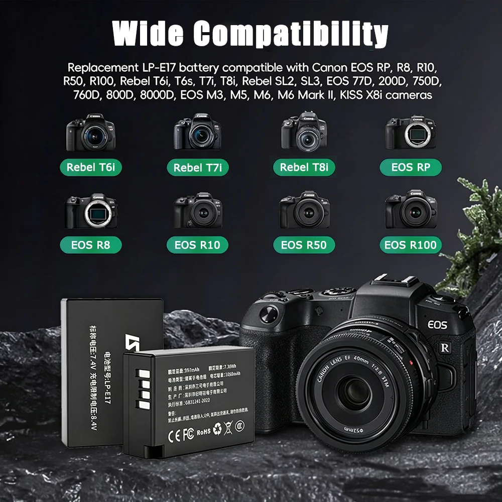 بطارية LP-E17 لكاميرات كانون E - مراجعة Canon Camera Eos R8 وسعره