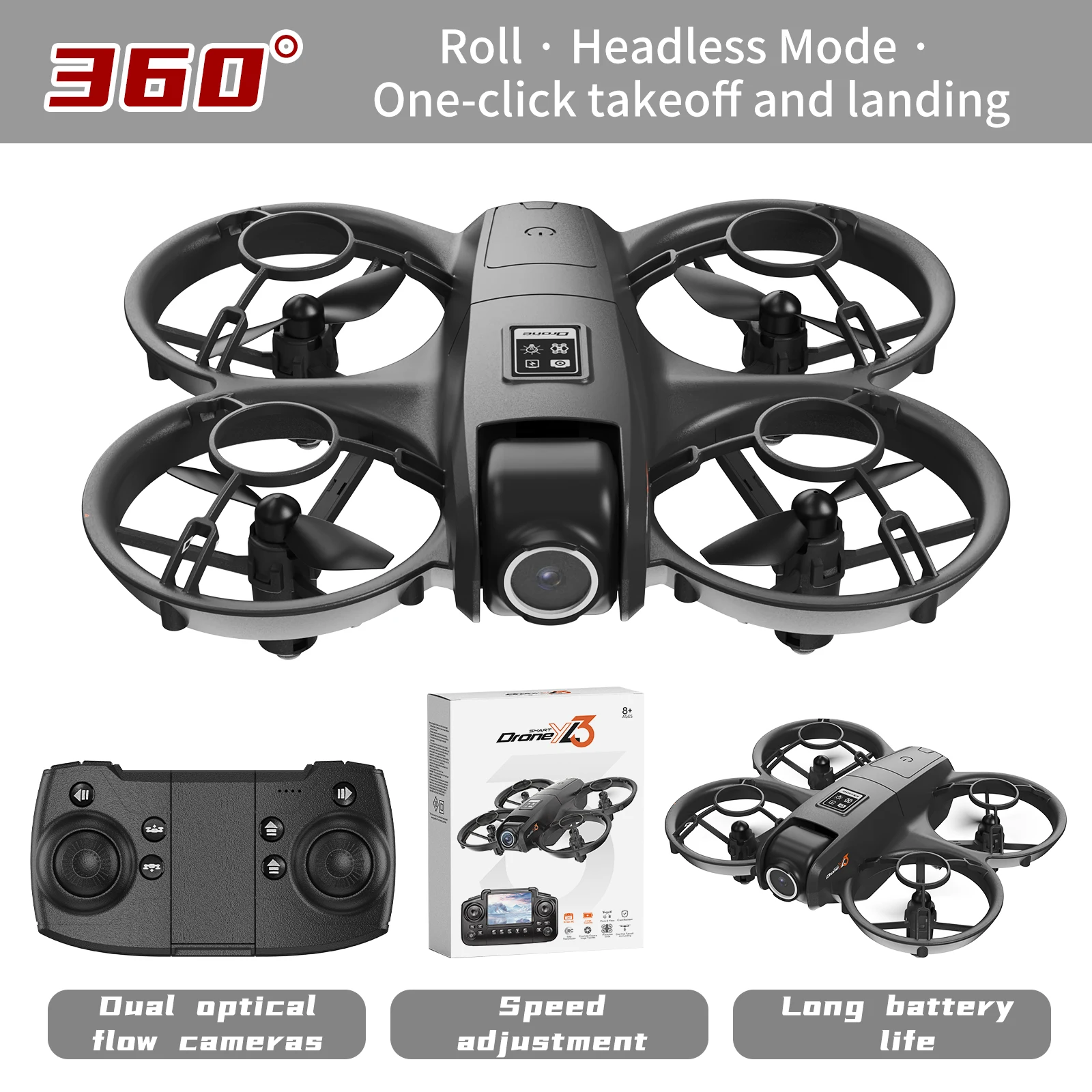 طائرة بدون طيار YL3 RC جديدة ب - مراجعة Drone Kit Professional وسعره